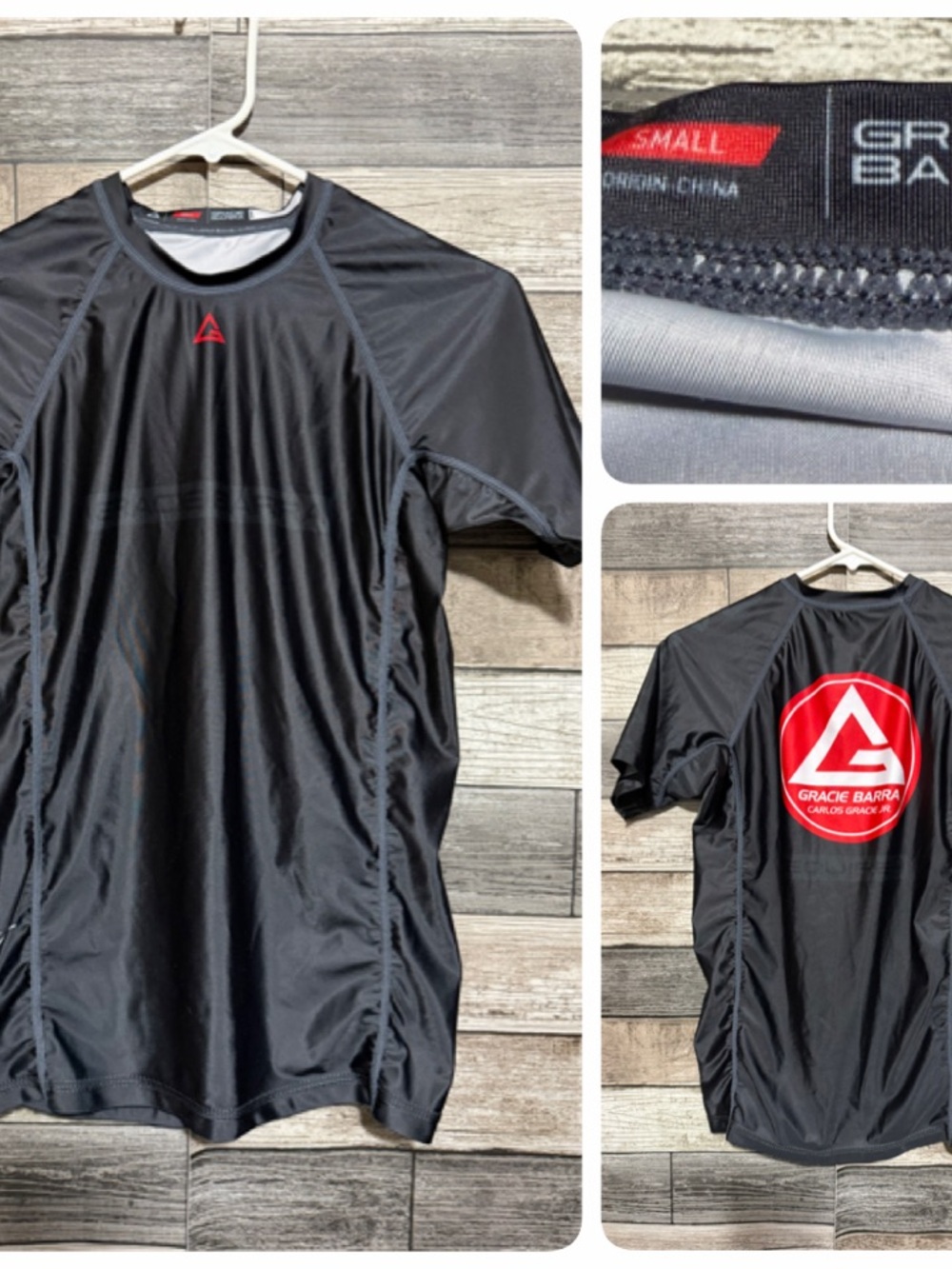 Gracie Barra Rash Guard Size Small  BJJ MMA Compression Shirt